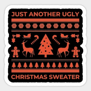 Just another ugly Christmas sweater Sticker